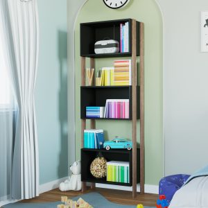 estante retro, almacenamiento, muebles modernos, organización, estante para oficina, estante decorativo, muebles funcionales, estante de madera.