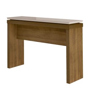 Aparador Luna Pinho com Off White-3 (1) (1) Aparador moderno, aparador con canto invertido, mueble para objetos decorativos, aparador funcional, diseño elegante, mueble compacto, aparador de MDF, estilo clásico y moderno.