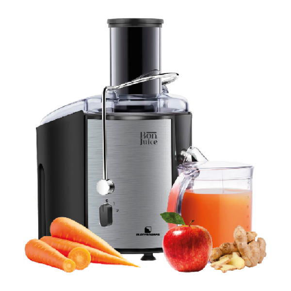 Potencia y Rendimiento Óptimo Con 980W de potencia, este extractor procesa incluso los ingredientes más duros con facilidad, garantizando un jugo homogéneo y sin grumos. Su motor de alto rendimiento ofrece una extracción rápida y eficiente, ideal para el uso diario. Tubo Alimentador Extra Grande El diseño de boca ancha permite introducir frutas y verduras enteras sin necesidad de cortarlas previamente, reduciendo el tiempo de preparación y facilitando su uso. Esto lo hace perfecto para quienes buscan una experiencia más práctica y rápida. Dos Velocidades para Diferentes Ingredientes Este extractor cuenta con dos velocidades ajustables para adaptarse a distintos tipos de frutas y verduras: Velocidad baja: Ideal para frutas y verduras blandas como fresas, naranjas o tomates. Velocidad alta: Perfecta para ingredientes más duros como zanahorias, manzanas o remolachas. Disco Circular de Acero Inoxidable El disco de corte en acero inoxidable garantiza un procesamiento preciso y eficiente, logrando una mayor extracción de jugo y conservando mejor los nutrientes y vitaminas de cada fruta o verdura. Además, su material resistente evita la corrosión y mantiene un rendimiento duradero. Fácil de Usar y Limpiar Su diseño desmontable permite una limpieza rápida y sencilla, asegurando higiene en cada uso. Todas sus piezas removibles pueden lavarse fácilmente con agua y jabón, y algunas son aptas para lavavajillas. Características Principales: 980W de potencia para una extracción rápida y eficiente. Tubo alimentador extra grande, sin necesidad de cortar ingredientes. Disco circular de acero inoxidable, mayor resistencia y precisión. Dos velocidades para frutas y verduras blandas o duras. Fácil de desmontar y limpiar, ideal para el uso diario. Con el Extractor de Jugo 980W, disfruta de jugos frescos, saludables y llenos de sabor en cuestión de segundos. La mejor opción para una alimentación nutritiva sin complicaciones. Palabras clave SEO: Extractor de jugo 980W, extractor de jugo potente, extractor de jugo de acero inoxidable, extractor de jugo con dos velocidades, tubo alimentador extra grande, extractor de jugo para frutas y verduras, extractor de jugo fácil de limpiar, jugos frescos naturales, extractor de jugo para uso diario.