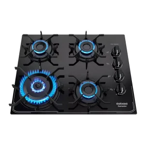 Cooktop Itatiaia Itamaster 4Q - Negro: Potencia, Estilo y Seguridad en tu Cocina El Cooktop Itatiaia Itamaster 4Q - Negro es el aliado perfecto para quienes buscan un cocinar rápido y con eficiencia. Equipado con 4 quemadores de triple llama, este cooktop garantiza un rendimiento superior para cocinar con mayor rapidez. Las parrillas removibles con señal de posición facilitan el uso, mientras que el encendido superautomático asegura comodidad y seguridad en cada preparación. Con una mesa de vidrio templado resistente y rejillas de hierro fundido de 8 puntas, este cooktop no solo es funcional, sino también elegante y duradero, adaptándose perfectamente a cualquier estilo de cocina. Características Principales: 4 quemadores de triple llama para un calentamiento rápido y eficiente. Parrillas removibles con señal de posición para mayor comodidad. Encendido superautomático, fácil y seguro de usar. Mesa de vidrio templado para un diseño elegante y fácil de limpiar. Rejillas de hierro fundido de 8 puntas para máxima durabilidad. Palabras clave SEO: Cooktop de 4 quemadores, itatii cooktop, triple llama, parrillas removibles, encendido automático, mesa de vidrio templado, rejillas de hierro fundido, cooktop de cocina, cocina segura, cooktop Itatiaia Itamaster.