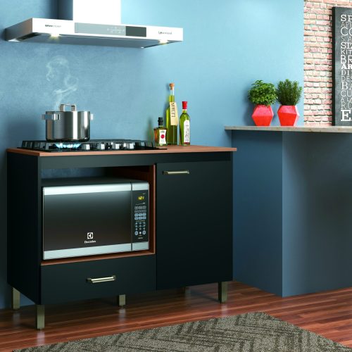 mueble para cocina, balcón Cook Top Roma, mueble con cajón y puerta, mueble para anafe, mueble para horno, mueble multifuncional, mueble con patitas regulables, mueble de cocina en MDP, mueble con nicho para microondas.