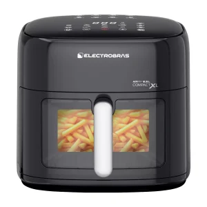 Air fryer Electrobras, freidora de aire 8.5L, freidora digital, air fryer 1900W, freidora sin aceite, freidora de aire compacta, freidora de aire con visor de vidrio, freidora que tuesta y gratina, freidora de aire con temperatura ajustable, air fryer con timer.