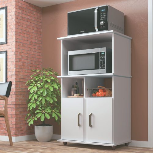 mueble multiuso, mueble para horno, mueble para microondas, mueble con nichos, mueble con puertas, mueble de cocina, mueble moderno, mueble funcional, mueble en MDP, mueble para cocina.