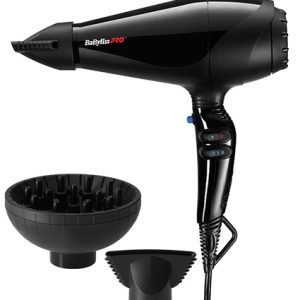 Secador Iónico BaByliss, Secador B6300, Secador 2000W, Secador profesional, Secador con 6 niveles, Secador con aire frío, Secador con difusor, Secador iónico para cabello, Secador ergonómico, Secador con boquilla ultrafina.