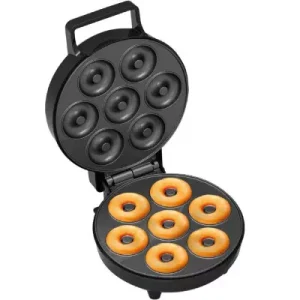 Máquina para hacer donas, máquina de donas 1200W, donas caseras, máquina con placa antiadherente, máquina para mini donuts, control de temperatura para donas, máquina de donuts con indicador listo, electrobras Fun Donuts, máquina para hacer donas fácil de limpiar, máquina con cubiertas eléctricas.