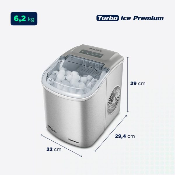 Fabricadora de Hielo Mondial Turbo Ice Premium - Imagen 3