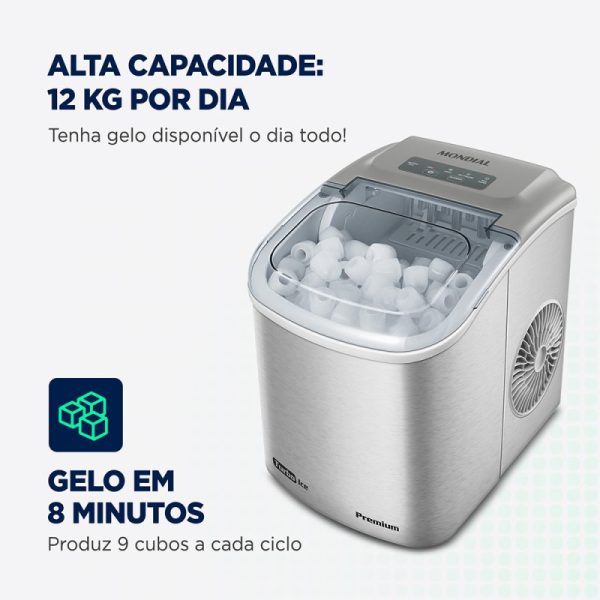 Fabricadora de Hielo Mondial Turbo Ice Premium - Imagen 5