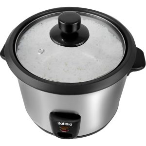 olla eléctrica de arroz, olla antiadherente, olla para arroz y vapor, olla de arroz 1,5L, olla eléctrica de 500W, olla midi 8x Itatiaia, cocina eficiente, olla para arroz y vegetales, olla con mantener caliente, olla de arroz compacta.