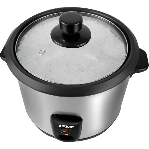 olla eléctrica de arroz, olla antiadherente, olla para arroz y vapor, olla de arroz 1,5L, olla eléctrica de 500W, olla midi 8x Itatiaia, cocina eficiente, olla para arroz y vegetales, olla con mantener caliente, olla de arroz compacta.