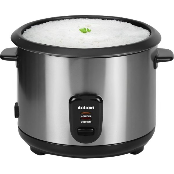 olla eléctrica de arroz, olla antiadherente, olla para arroz y vapor, olla de arroz 1,5L, olla eléctrica de 500W, olla midi 8x Itatiaia, cocina eficiente, olla para arroz y vegetales, olla con mantener caliente, olla de arroz compacta.