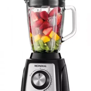 Licuadora Mondial 2.2 Litros Turbo Glass 1400W - 12 Velocidades y Jarra de Vidrio