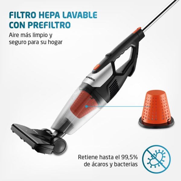 Aspirador Vertical Mondial Turbo Premium 2 en 1 1200W - Imagen 7