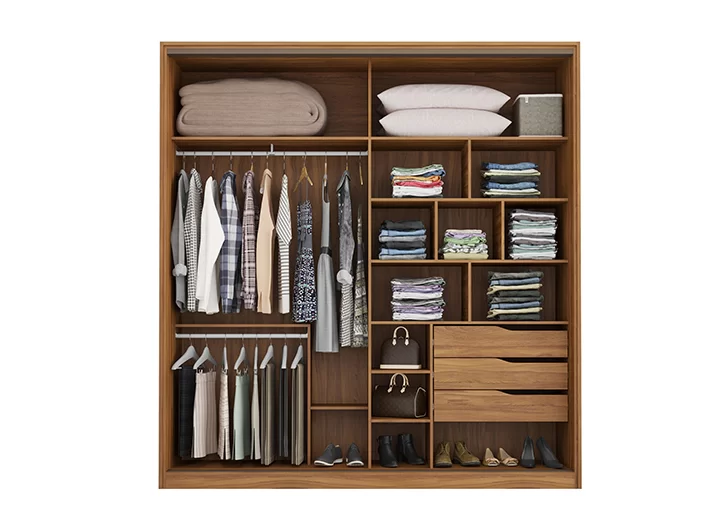 Ropero M1, ropero con espejos, ropero moderno, ropero con cajones, ropero funcional, muebles de dormitorio, ropero con percheros, ropero con divisiones, ropero con guías telescópicas, ropero elegante