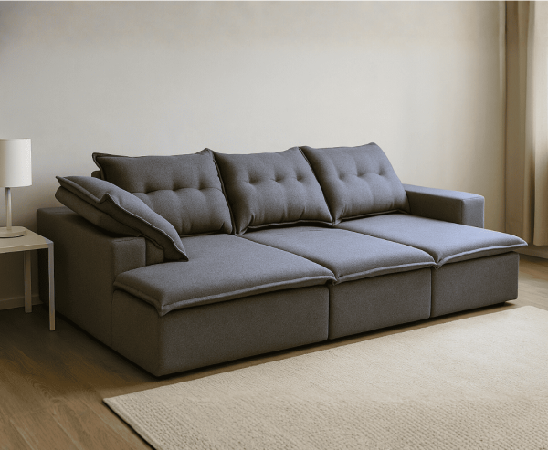 sofá plegable, sofá cómodo, sofá moderno, sofá 270 cm, sofá funcional, muebles RINCON, sofá para sala, sofá de alta calidad, sofá versátil
