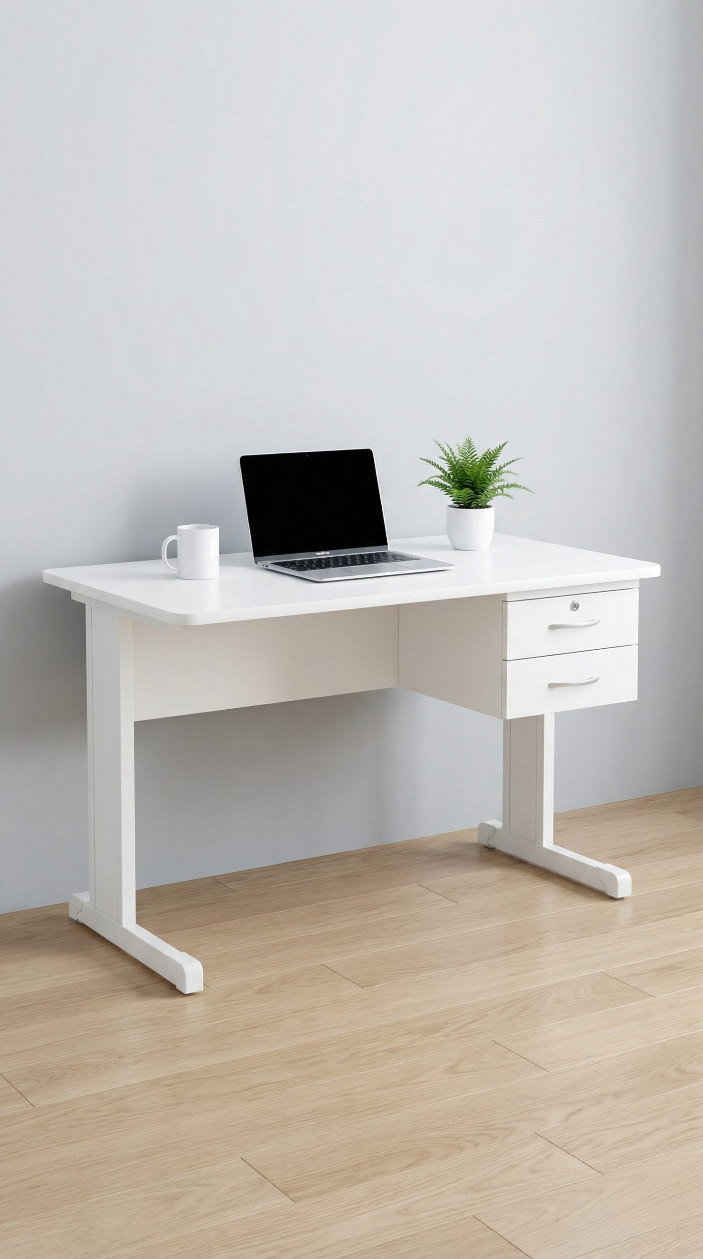 Escritorio Blanco 120x60cm Patas Metal | Minimalista