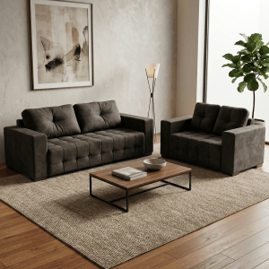 Juego de Sofás Parma 3 y 2 Tabaco | Rincón