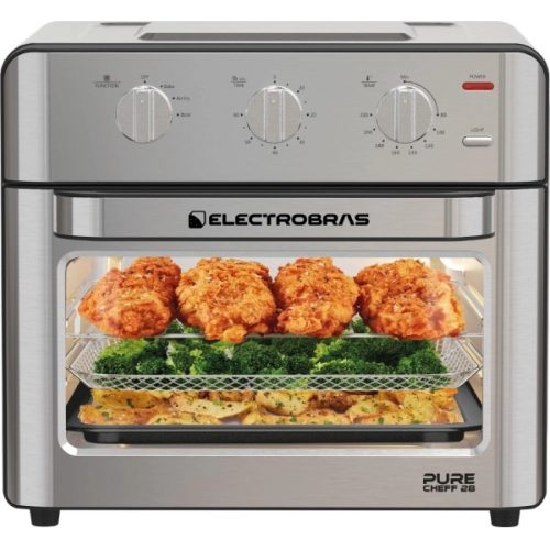 Horno Air Fryer Electrobras Pure Cheff 28L 2200W Gris Inox — Ciudad del Este
