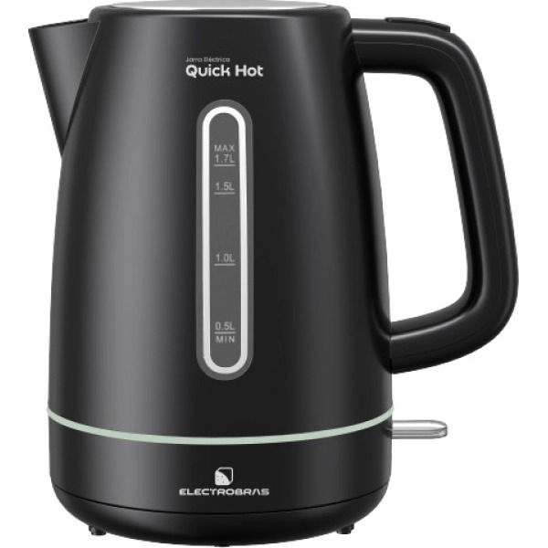 Jarra Eléctrica Electrobras Quick Hot 1.7L 2200W Negra — Ciudad del Este