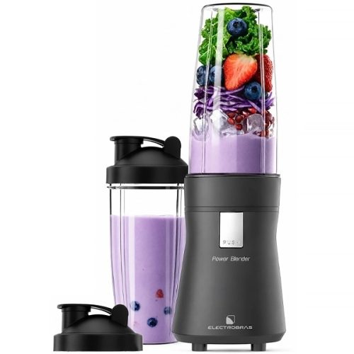 Licuadora Personal Electrobras Power Blender EBPB600 600W Vaso 750ml Gris — Ciudad del Este