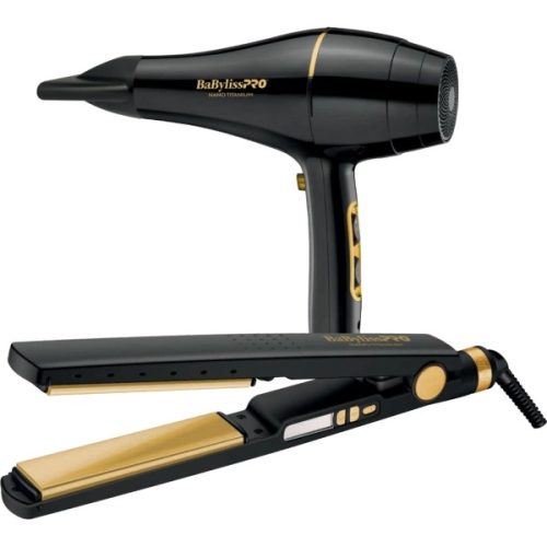 Pack Babyliss Gold Secador 6176BG 2000W + Rizador 4091B Nanotitanio - Ciudad del Este