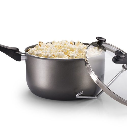 Pipoquera MTA Cristal Grafito 3.6L con Tapa de Vidrio - Ciudad del Este