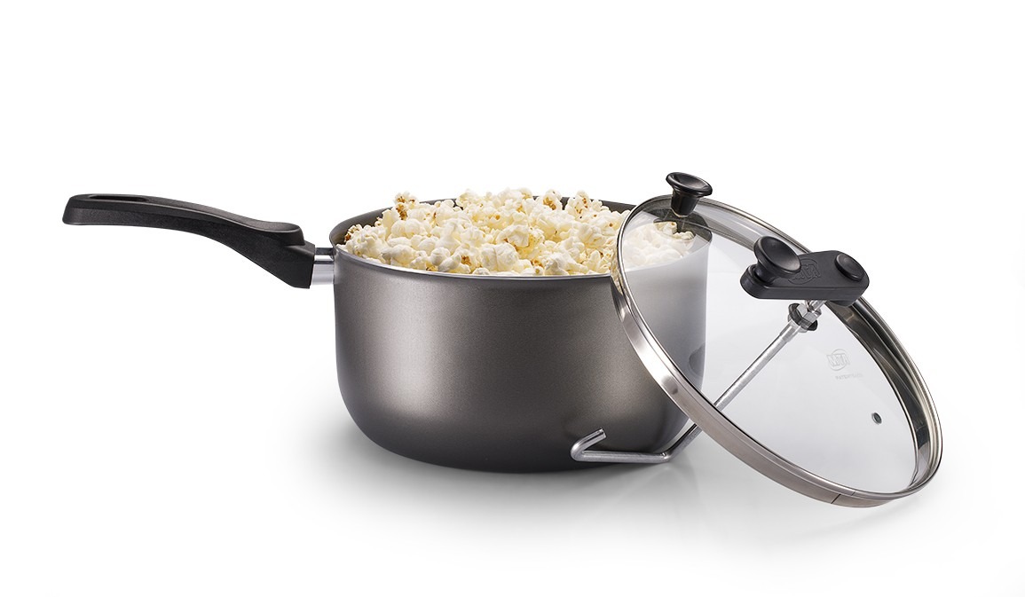 Pipoquera MTA Cristal Grafito 3.6L con Tapa de Vidrio - Ciudad del Este
