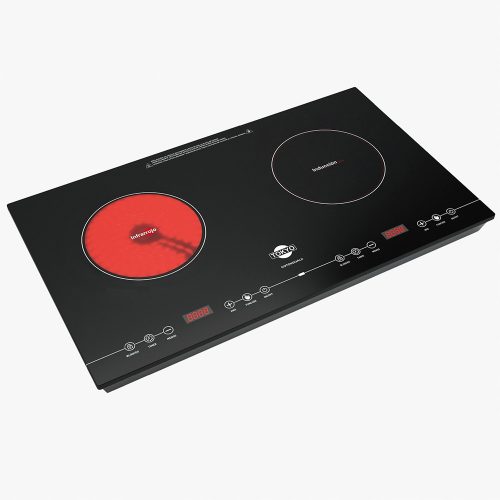 Placa Dual Vitrocerámica Tokyo Tokduali 4200W — Inducción + Infrarrojo — Ciudad del Este