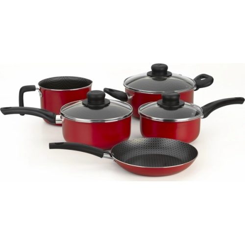 Set de Coccion Multiflon Gourmet 5 Piezas Rojo Antiadherente - Ciudad del Este