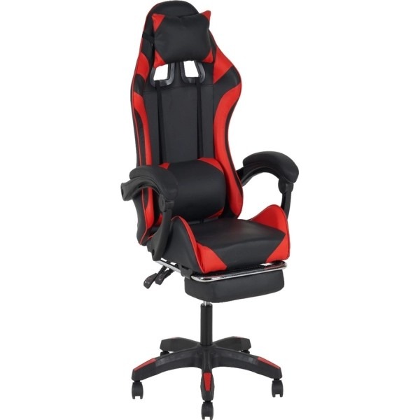 Silla Gamer MovelMax GM11 Negra y Roja Reclinable 145 con Reposapies - Ciudad del Este