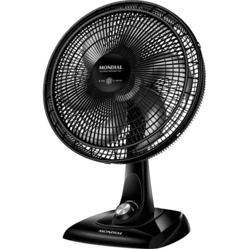 Ventilador de Mesa Mondial Super Power 40 cm Negro 140W - Ciudad del Este