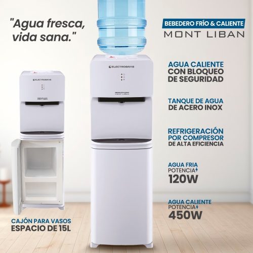 Bebedero de Pie Mont Liban con Deposito Frio y Caliente - Ciudad del Este