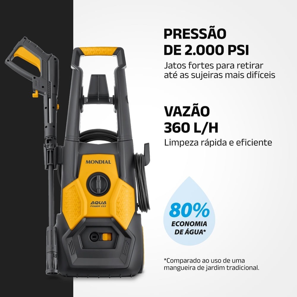Hidrolavadora Mondial Aqua Power III 1800W 2000 PSI LAP-03 — Ciudad del Este