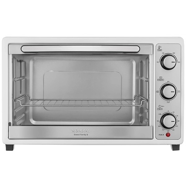 Horno Eléctrico Mondial Grand Family II 52 Litros 2000W Blanco/Plata FRN-52-W — Ciudad del Este