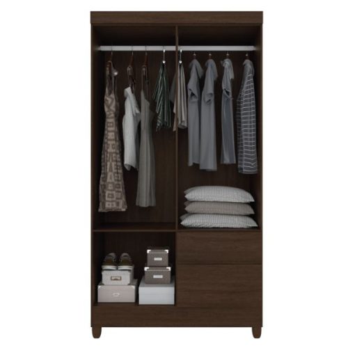 Ropero Lotus Movelmax 4 Puertas 2 Cajones Ébano — Ciudad del Este