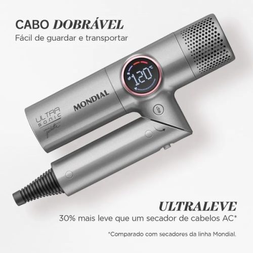 Secador de Pelo Mondial Ultra Sonic 1600W Motor Brushless Plegable - Ciudad del Este
