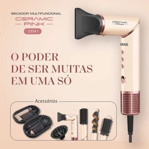 Secador Multifuncional 5 en 1 Mondial Motor BLDC con Ionizacion - Ciudad del Este