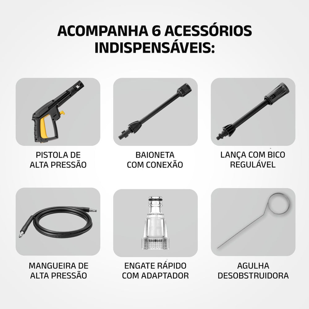 Hidrolavadora Mondial Aqua Power I 1400W 1600 PSI LAP-01 — Ciudad del Este