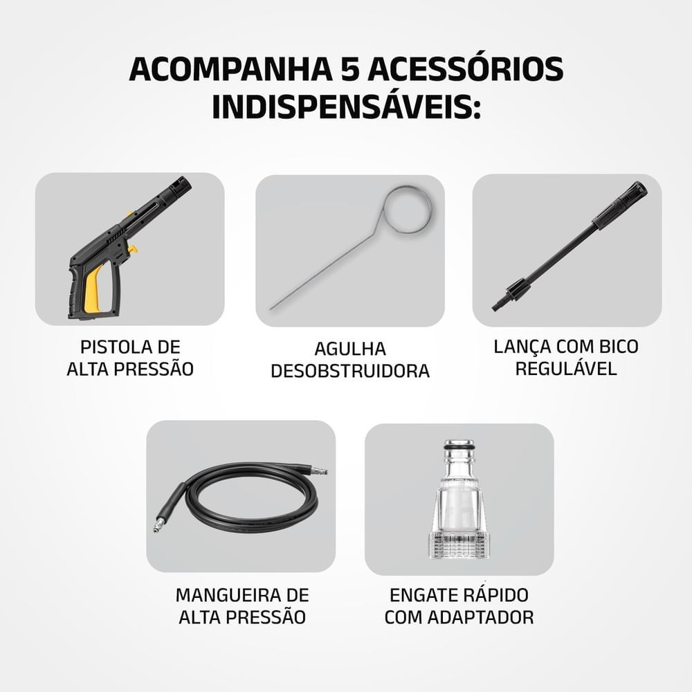 Hidrolavadora Mondial Aqua Power III 1800W 2000 PSI LAP-03 — Ciudad del Este