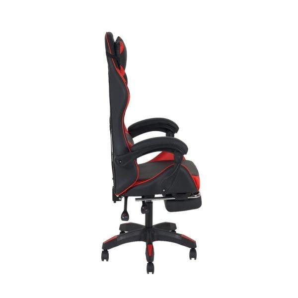 Silla Gamer MovelMax GM11 Negra y Roja Reclinable 145 con Reposapies - Ciudad del Este