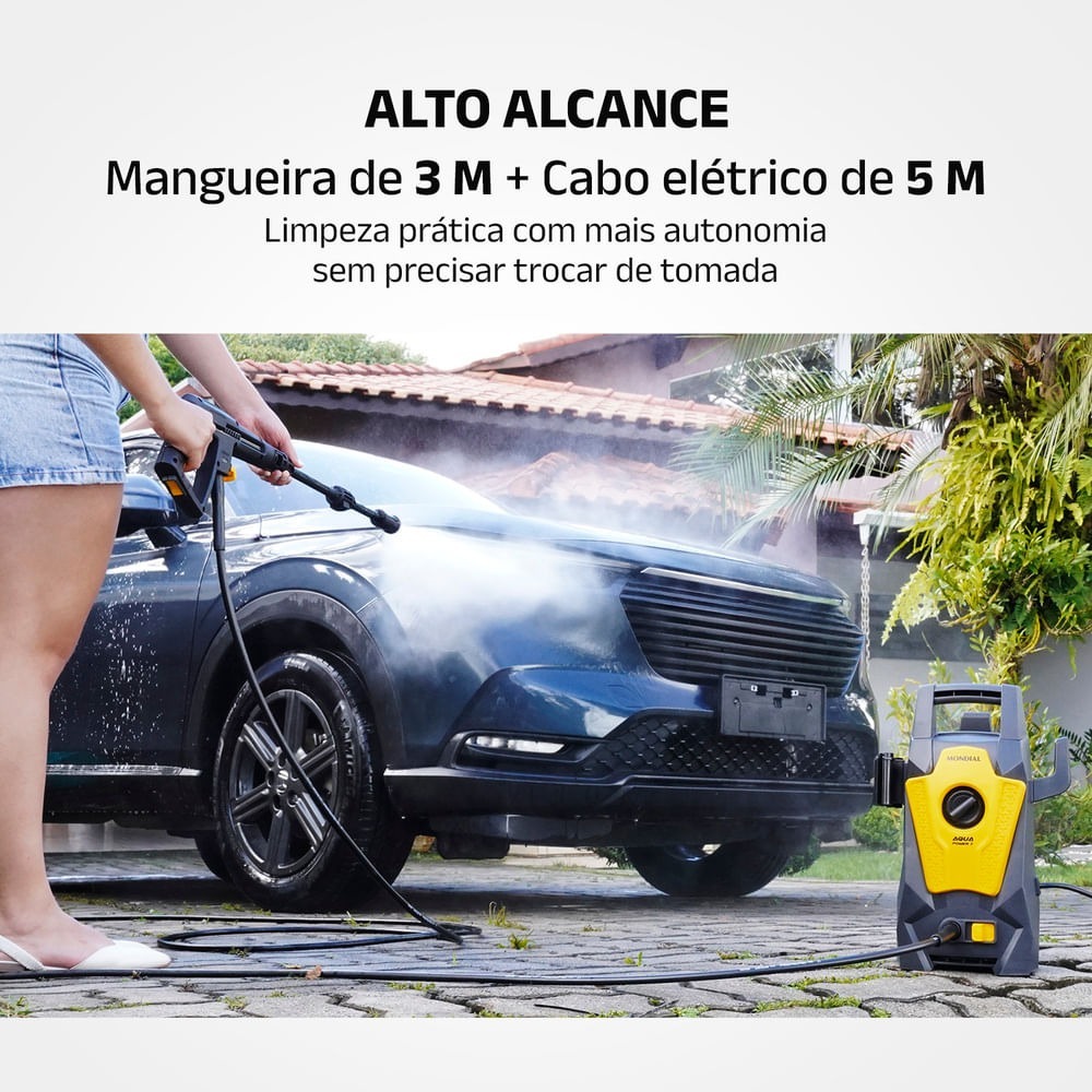Hidrolavadora Mondial Aqua Power I 1400W 1600 PSI LAP-01 — Ciudad del Este