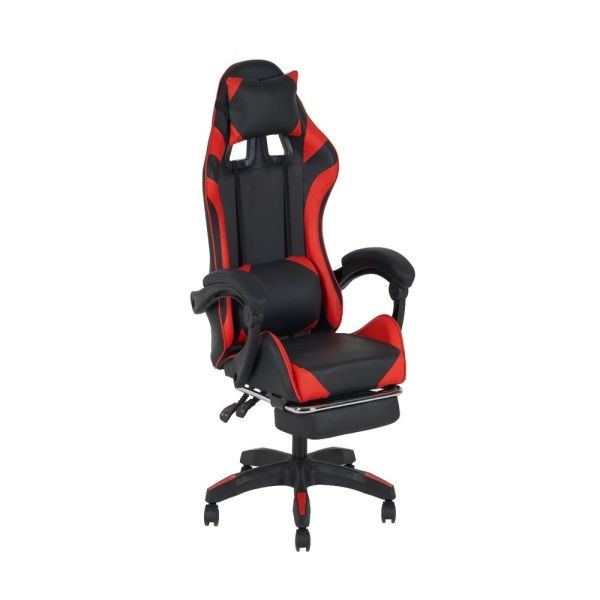 Silla Gamer MovelMax GM11 Negra y Roja Reclinable 145 con Reposapies - Ciudad del Este