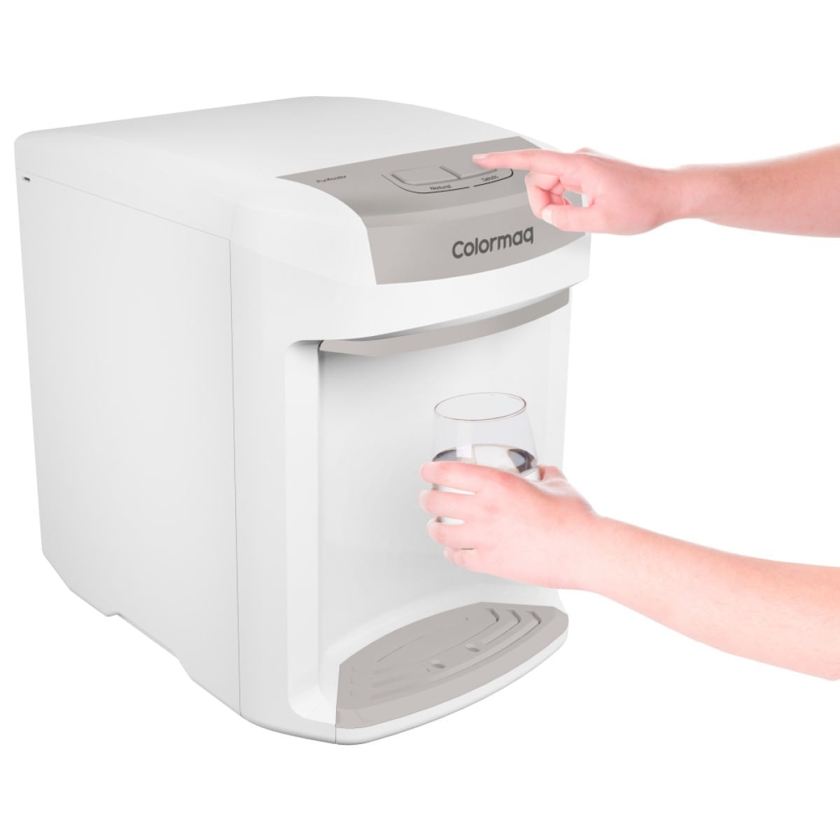 Purificador y Refrigerador de Agua Electrónico Colormaq Blanco — Ciudad del Este