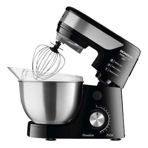 Batidora planetaria Mondial Premium Inox 700W negra Ciudad del Este