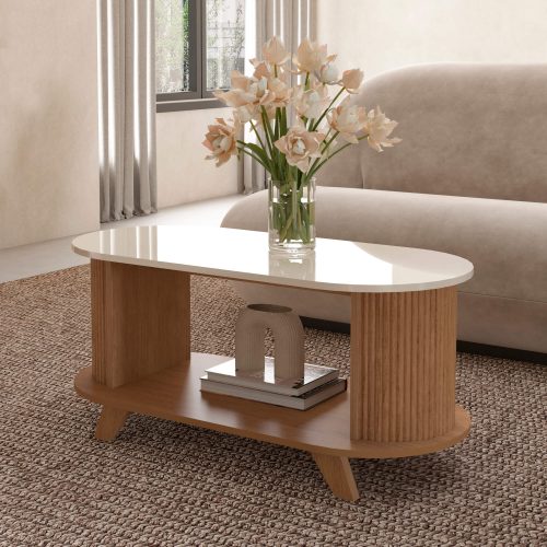 mesa de centro Vivaldi cerezo off white Ciudad del Este
