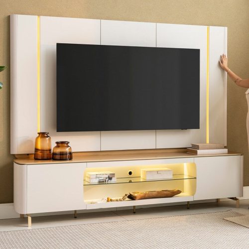 rack y panel Santorini con LED Ciudad del Este