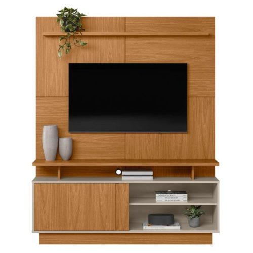 Home Viena 185 cm con Panel para TV hasta 60 Pulgadas Nature Off White — Ciudad del Este