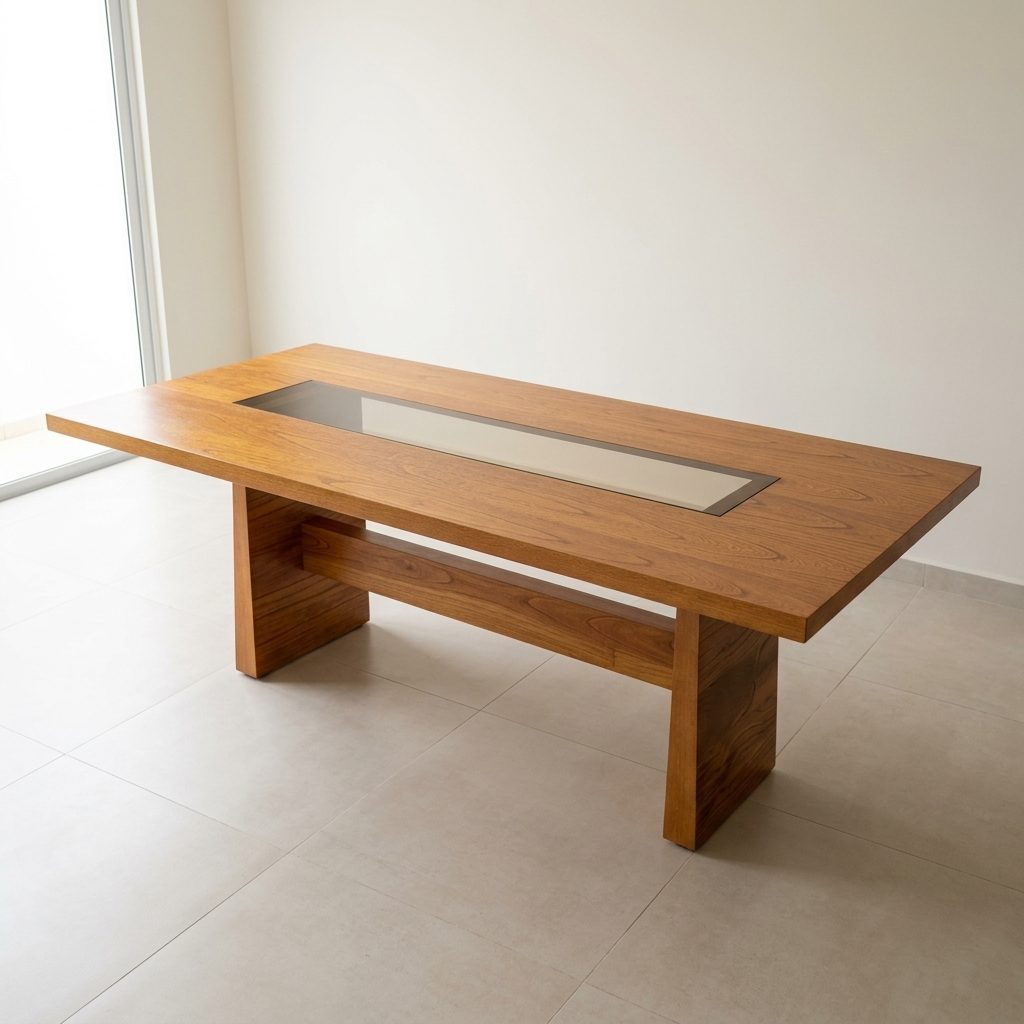Juego de Comedor 8 Sillas Madera Nacional 220x100 cm — Ciudad del Este