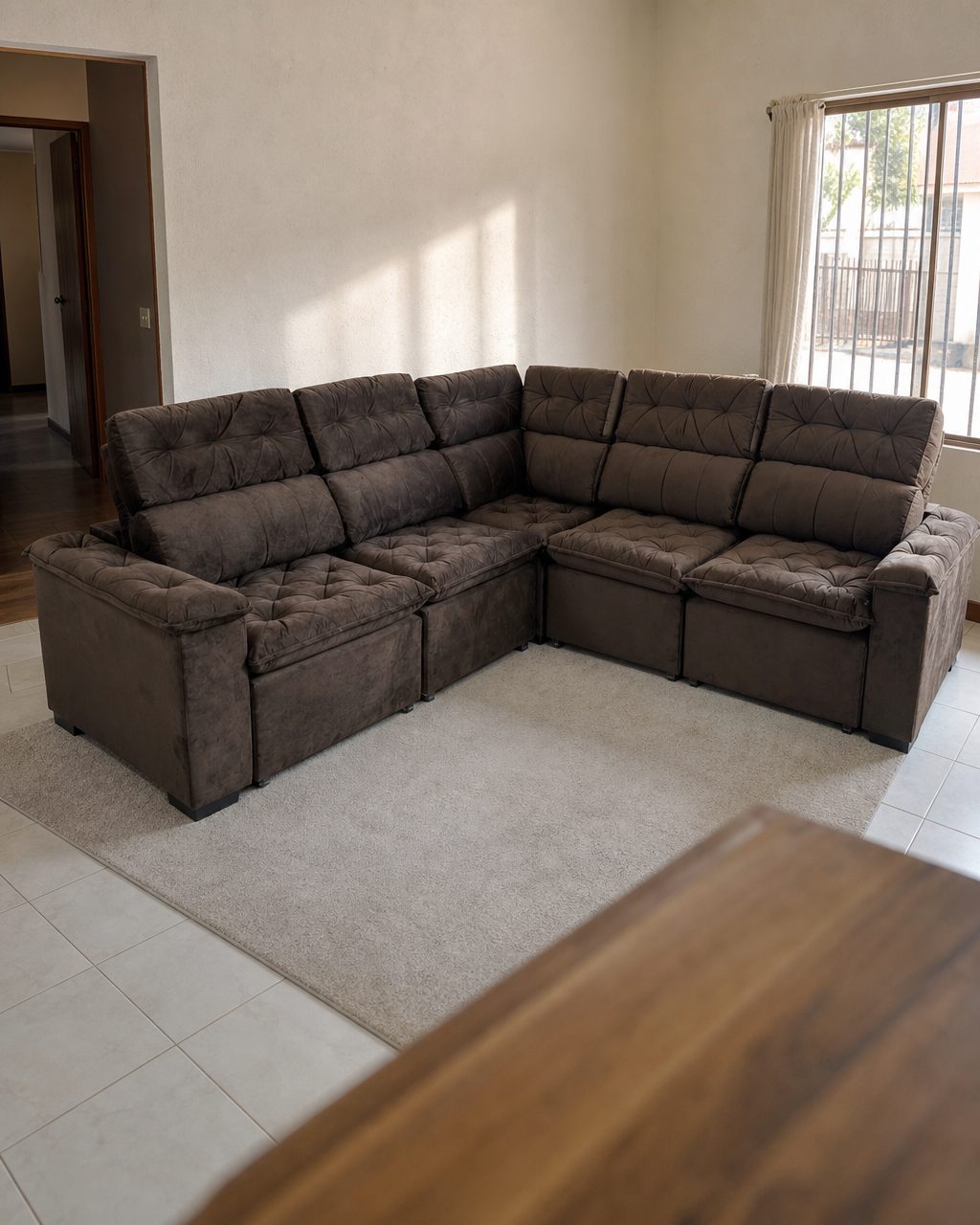 Sofá Esquinero Toscana Retráctil Reclinable 290x290 cm — Ciudad del Este