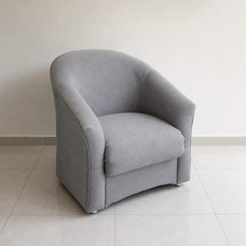 Poltrona gris individual, fondo limpio - Ciudad del Este