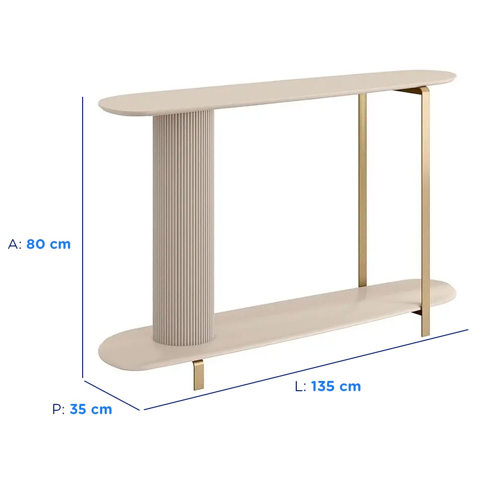 Medidas del aparador Olimpo: 135 × 80 × 35 cm